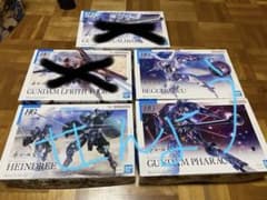 HG  ガンプラ　水星の魔女　5個　セット　ファラクト　ハインドリー　ベギルベウのサムネイル