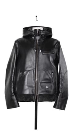 sacai 26AW サイズ1 レザーフーディー 26-04051M - メルカリ