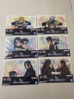 NARUTO 이치 반 쿠지 캔버스풍 보드 I상 전 6종 세트