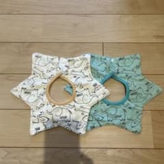 らら様専用　360度回転スタイ2枚セット　綿100%のサムネイル