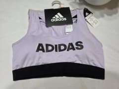 adidas スポーツブラ Mサイズ ライトパープル☆新品未使用のサムネイル