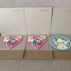 프리큐어 올스타즈 클리어 고무 코스터 3개 세트