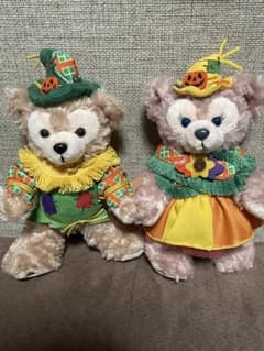 ダッフィー &シェリーメイ　ハロウィンぬいぐるみ バッチ　2体セット　タグ付きのサムネイル