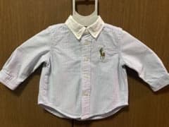 Ralph Lauren ベビー 長袖シャツ ストライプ 9Mのサムネイル