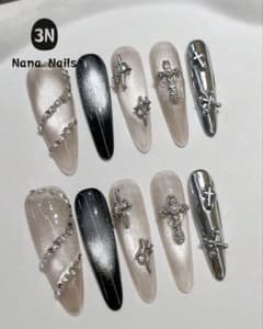 Nana Nails ネイルチップ 十字架 マグネットネイル 2種類セットのサムネイル