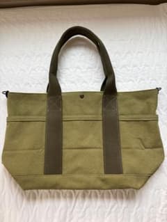 ハンドメイド ヴィンテージ帆布トートバッグ（モスグリーン）のサムネイル