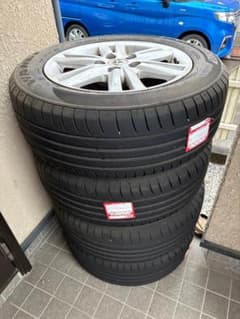 三芳 マークX 120系 純正アルミ 16インチ バリ山タイヤ 4本セット 三芳様専用 マークX 120系 純正アルミ 16インチ バリ山タイヤ 4本