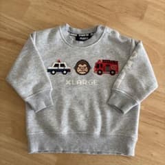 XLARGE キッズ トレーナー 80サイズ グレーのサムネイル