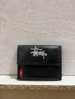 Stussy 二つ折り財布 ブラックのサムネイル