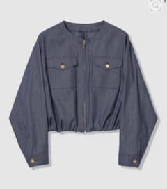 【ANAYI 2026 未使用】デニムライクバルーンブルゾン 34 現行品 未使用 2026】ANAYI デニムライクバルーンブルゾン 34 - メルカリ