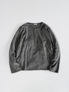 LIDNM】Wool Jersey Henley L/S Tee - メルカリ