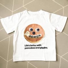 semon パンケーキ Tシャツ ホワイト110 - 3