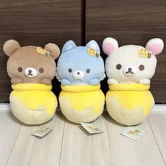리락쿠마 차이로이코구마의 친구 허니팟 봉제인형 BIG 3개
