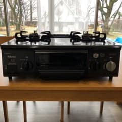 Paloma IC-330SB-R ガスコンロ 2バーナー 黒 LPガスのサムネイル