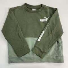 PUMA キッズ トレーナー 120cm カーキのサムネイル