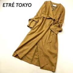 美品】ETRE TOKYO ノーカラー ロング トレンチ コート - メルカリ