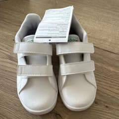adidas キッズ スニーカー ホワイト グリーンのサムネイル