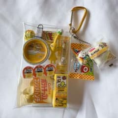 チワわん様専用　ガチャ詰めポーチ　黄色系　ピクミン　チュッパチャプス