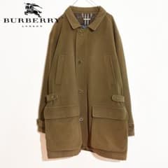 BURBERRY/バーバリー】 ステンカラーコート オリーブグリーン - メルカリ