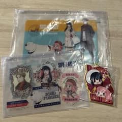SPY×FAMILY Clear Pouch & Rubber Keychain 3-Piece Set