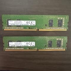 SAMSUNG 4GB メモリ DDR4-2666 ×2枚 - メルカリ