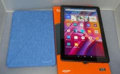 Amazon Fire HD 10 32GB ブラック 純正カバー（ブルー） - メルカリ