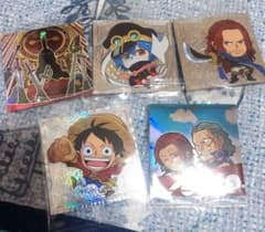ONE PIECEにふぉるめーしょん　大海賊シールウエハース15　5枚セットのサムネイル