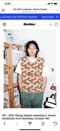 butter goods ニットベストのサムネイル