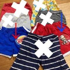 80）保育園着①ハーフパンツ2枚のサムネイル