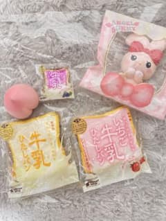 BLOOM スクイーズ エンジェルバニー 牛乳ひたしパン もも セットのサムネイル
