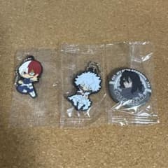 僕のヒーローアカデミア ラバーチャーム 缶バッジ 3点セットのサムネイル