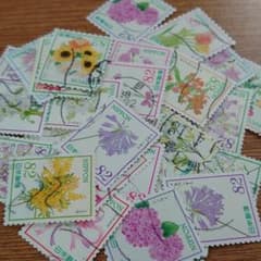 使用済み切手 花シリーズ 30枚のサムネイル