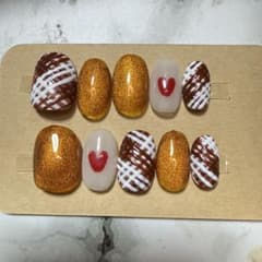 【Lサイズ】チョコレートネイルチップのサムネイル