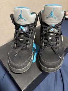 NIKE AIR JORDAN5 スニーカー ブラック ブルーのサムネイル