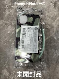 iPhone14Plus 케이스 에메랄드 그린 스트랩 포함