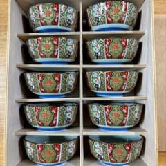 有田焼 西陶謹製 仁祥窯 錦古伊万里 小鉢揃 金彩 古伊万里 小鉢 10客