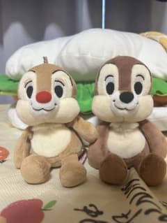 【ディズニー】チップ＆デール　ぬいぐるみ　マスコット 2体セットのサムネイル