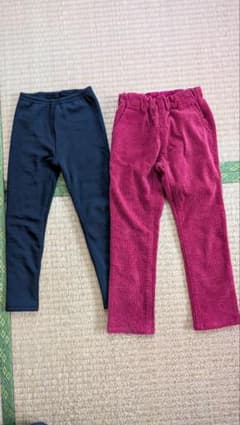 長ズボン 裏起毛レギンス 2本セットのサムネイル