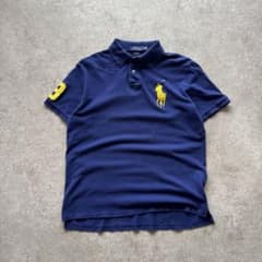 ☆美品ポロラルフローレンビッグポニーネイビーポロシャツS カスタムスリムフィット POLO RALPH LAUREN（ポロ・ラルフローレン） ポロ ラルフローレン 正規