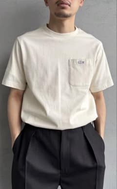 LACOSTE アウトラインクロックポケットTシャツ　US Lのサムネイル
