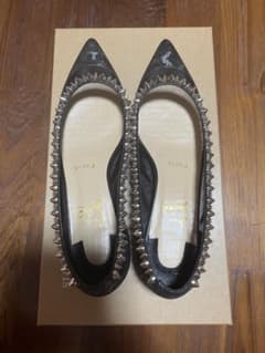 クリスチャンルブタン　フラットシューズ　スパイクスタッズ　36 23cm クリスチャンルブタン フラットシューズ スパイクスタッズ 36