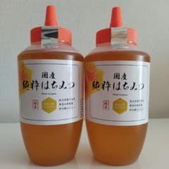 ⭐トンガリ容器⭐【奈良の里】国産純粋はちみつ 非加熱生　1kg × 4個　百花 ⭐トンガリ容器⭐【奈良の里】国産純粋はちみつ 非加熱生 1kg × 2個