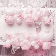 ♥現品♥ 平成女児ネイル ピンク 量産型 地雷系 白 ねこ いちごのサムネイル