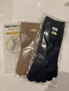 CSソックス　コンフォートソックス5本指　2足セットのサムネイル
