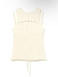ANDMARY Ami shirring logo topsのサムネイル