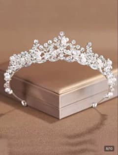 ブライダル ティアラ ウェディング 結婚式　ヘッドアクセサリー　パールのサムネイル