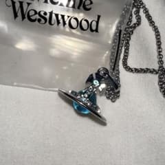 Vivienne Westwood オーブ ネックレス ブルー - メルカリ