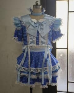 iLife！虹羽みにTIF衣装 ハンドメイドアイドル衣装水色 文化祭のサムネイル