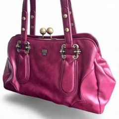 ANNA SUI アナスイ ディディオン トートバッグ がま口 アカ ボルドー