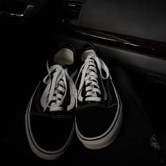 us企画 VANS オールドスクール ブラック ホワイト スニーカーのサムネイル